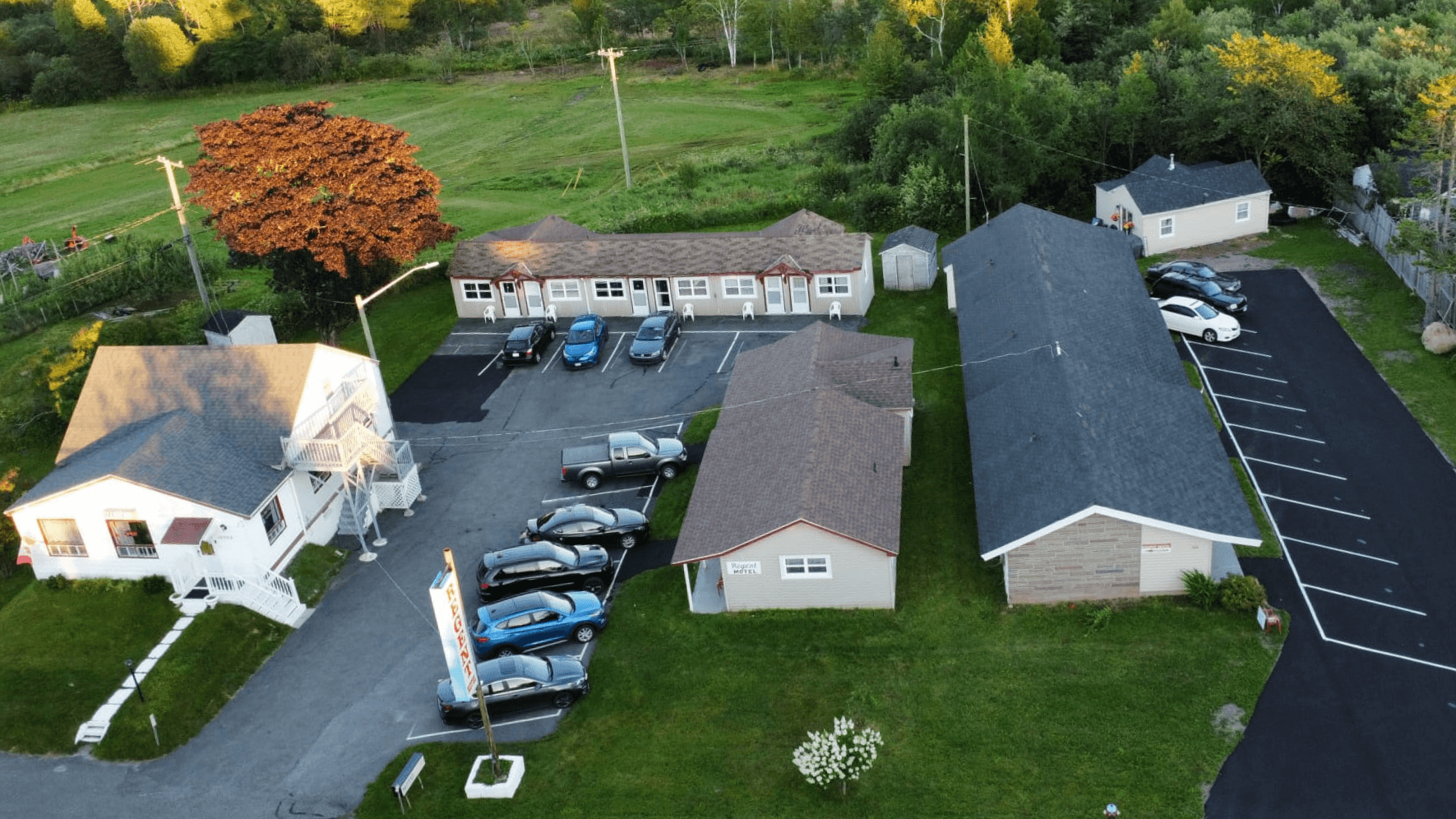 Regent Motel aerial view